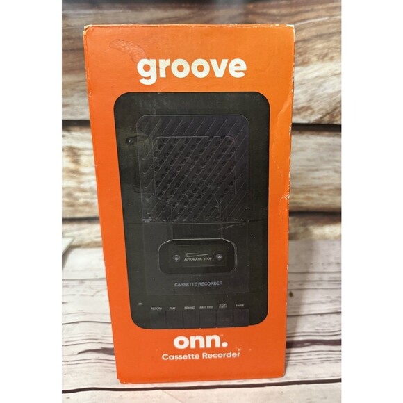 ONN Groove Cassette Recorder Player Built In Speaker Plus Microphone 2 AC/DC - Picture 1 of 8